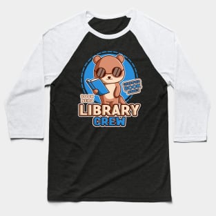 Cute Otter Reading A Book Baseball T-Shirt